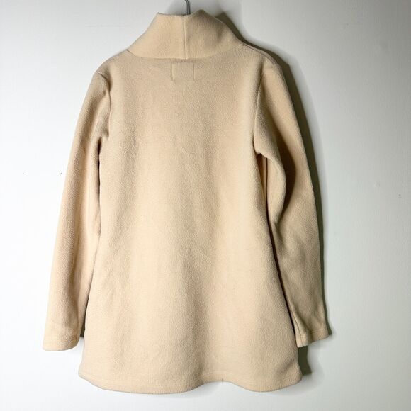 Tuckernuck Dudley Stephens Turtleneck Women S Beige Vello Fleece Tunic Preppy - Picture 2 of 8